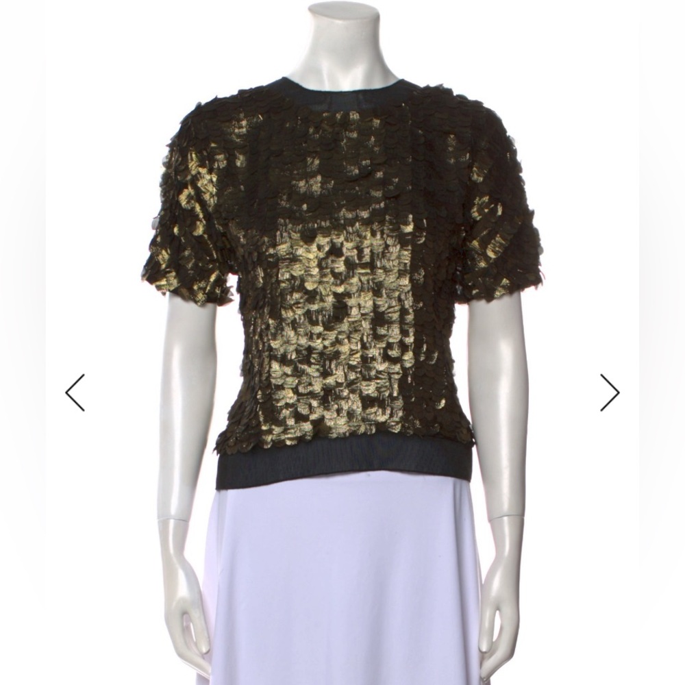 DVF Namarta Laser Cut Circles Women’s Top Size 4